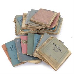Collection of 1950s and later sporting scrapbooks, approximately paper exercise books cont...