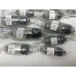 Collection of thermionic radio valves/vacuum tubes, of various makes and models, including PX4, U12, VR65 I0E/II446, PL504, CV1501 etc, approximately 60 as per list, unboxed