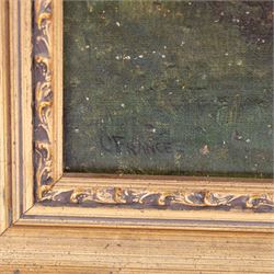 Charles France (British 19th Century): Mill and Bridge by a Stream, oil on canvas signed 66cm x 50cm 