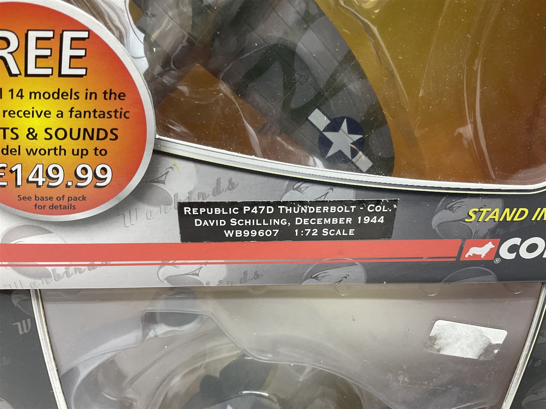 Corgi Aviation Archive Warbirds - seven series one and one series two, all boxed (8)