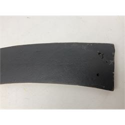 Cast iron Flying Scotsman arched railway type sign, L70cm