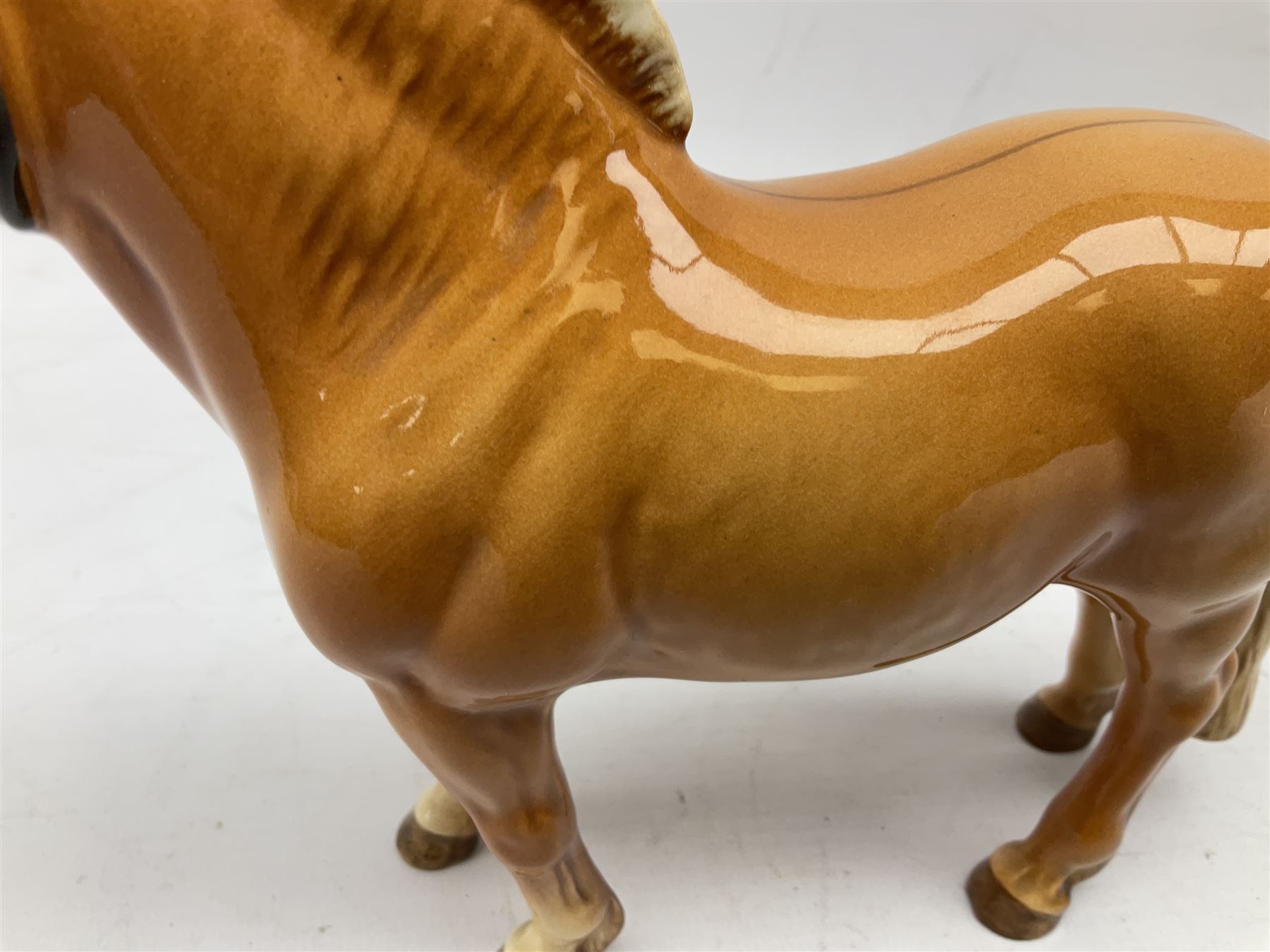 Beswick Norwegian Fjord Horse in Dun gloss, no. 2282, printed mark beneath, H16cm
