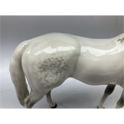 Beswick Large Hunter in grey no. 1734, printed mark beneath, H30cm