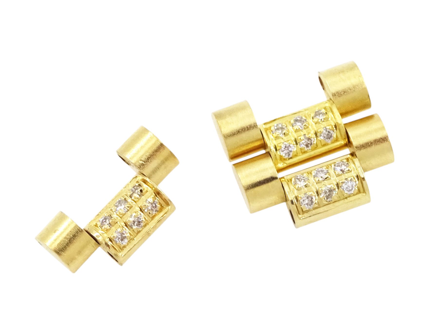 Rolex Oyster Perpetual Datejust ladies 18ct gold automatic wristwatch, circa 1983, Ref. 69178, serial No. 8058240, champagne dial diamond dot hour markers and outer diamond ring, after market diamond set bezel and lugs, on 18ct gold President bracelet, set with after market diamonds, with AIGL report and additional links