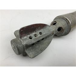 Two inert WW2 parachute flare casings, one with parachute and dated 5/43 L24cm (3)