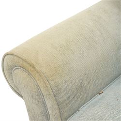 Laura Ashley - contemporary two seater sofa bed with rolled arms