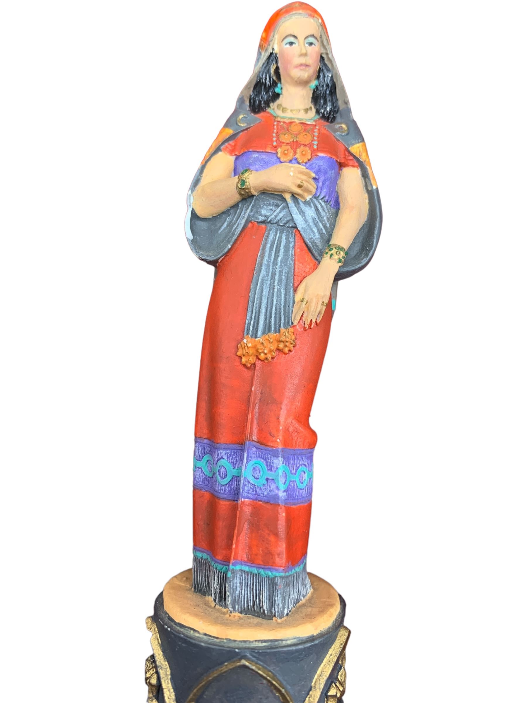 Franklin Mint 'The Great Crusaders' 1989 chess set, with cabinet and ivory resin chess board, 56cm x 56cm, incomplete 