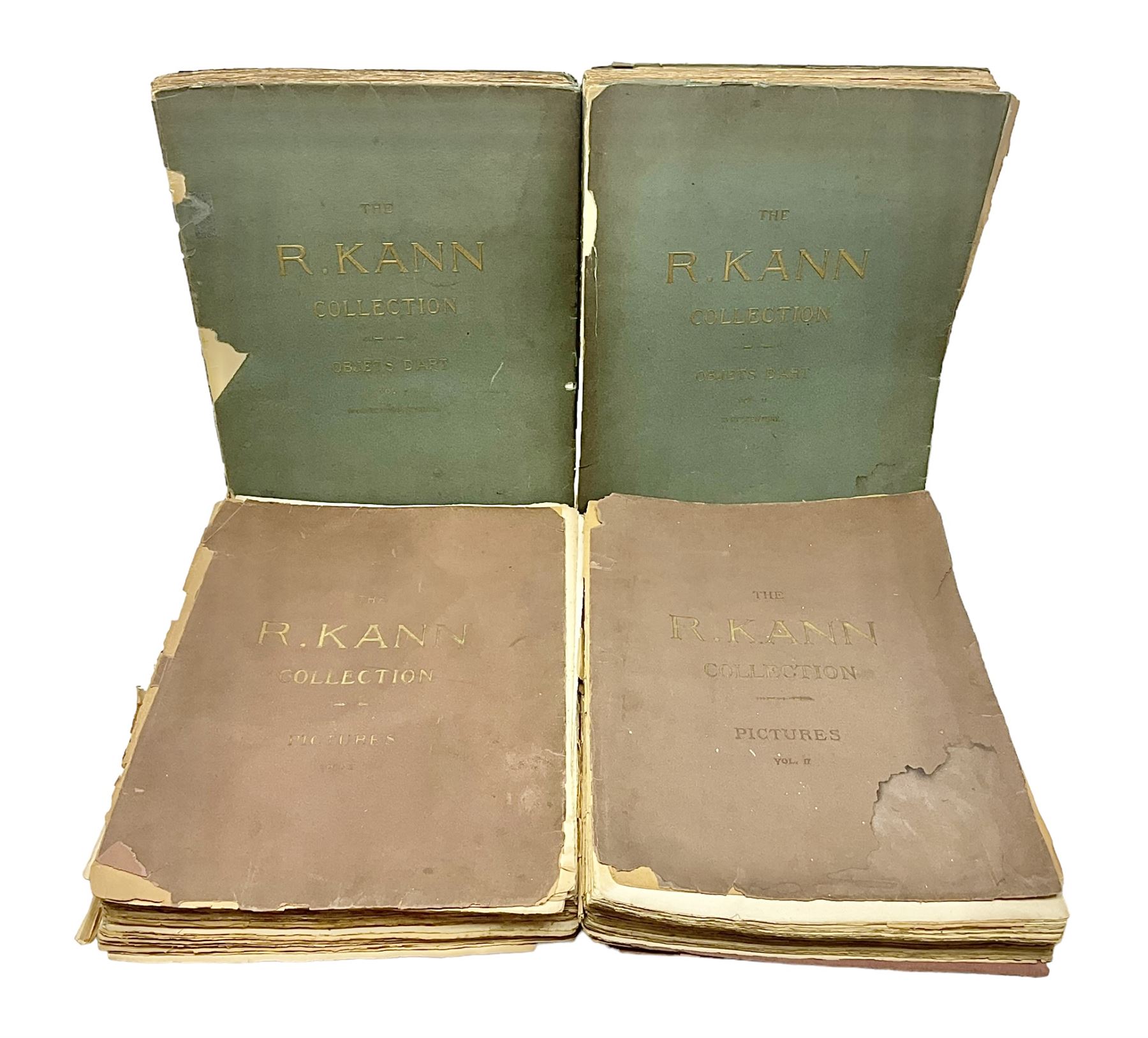 The R. Kann Collection, Objects D/Arts Vol I, Middle Age and Renaissance, and Vol II XVIIIth Century, together with The R. Kann Collection, Pictures, Vol I & Vol II, Paris, Charles Sedelmeyer 1907, photogravure plates