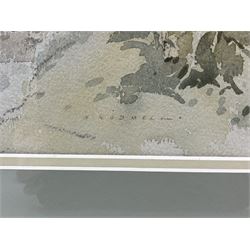 Herbert Rodmell (British 1913-1994): Codbeck Borrowby North Yorkshire in Winter, watercolour signed 34cm x 44cm
Provenance: Direct from the family of the artist.