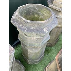 Ten Victorian terracotta chimney pots, various sizes - THIS LOT IS TO BE COLLECTED BY APPOINTMENT FROM DUGGLEBY STORAGE, GREAT HILL, EASTFIELD, SCARBOROUGH, YO11 3TX
