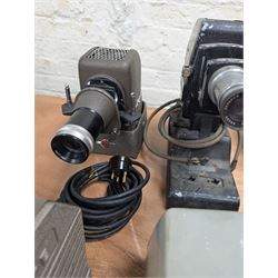 Eight vintage projectors, including Bell & Howell Moviemaster, Aldis 303, Boots Colormaster, Ernst Plank, Hi-Lite etc