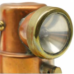 Brass miners safety lamp by CEAG Miners Supply Company Type B.E.3 H17cm 