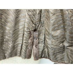 Vintage ladies brown Canadian squirrel short fur coat 