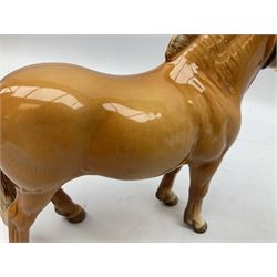 Beswick Norwegian Fjord Horse in Dun gloss, no. 2282, printed mark beneath, H16cm
