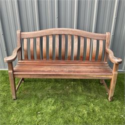 Alexander Rose Hardwood garden bench with cover  - THIS LOT IS TO BE COLLECTED BY APPOINTMENT FROM DUGGLEBY STORAGE, GREAT HILL, EASTFIELD, SCARBOROUGH, YO11 3TX