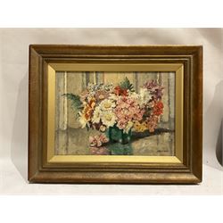 Stanley Smith (British fl.1927-1938): 'Mixed Flowers', oil on board signed, titled verso 32cm x 45cm 