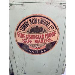 Lumby Son & Wood Victorian cast iron safe, with key and internal drawer with key - THIS LOT IS TO BE COLLECTED BY APPOINTMENT FROM DUGGLEBY STORAGE, GREAT HILL, EASTFIELD, SCARBOROUGH, YO11 3TX