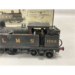 ‘00’ gauge - three kit built steam locomotives comprising GER Class S69/B12 4-6-0 no.1510 finished in GER blue, with McGowan Models box; Aspinall Class 1008 2-4-2T no.50887 finished in BR black, with McGowan Models box; MR/LMS Class 1P 0-4-4T no.1268 finished in LMS black with Craftsman Models box (3) 