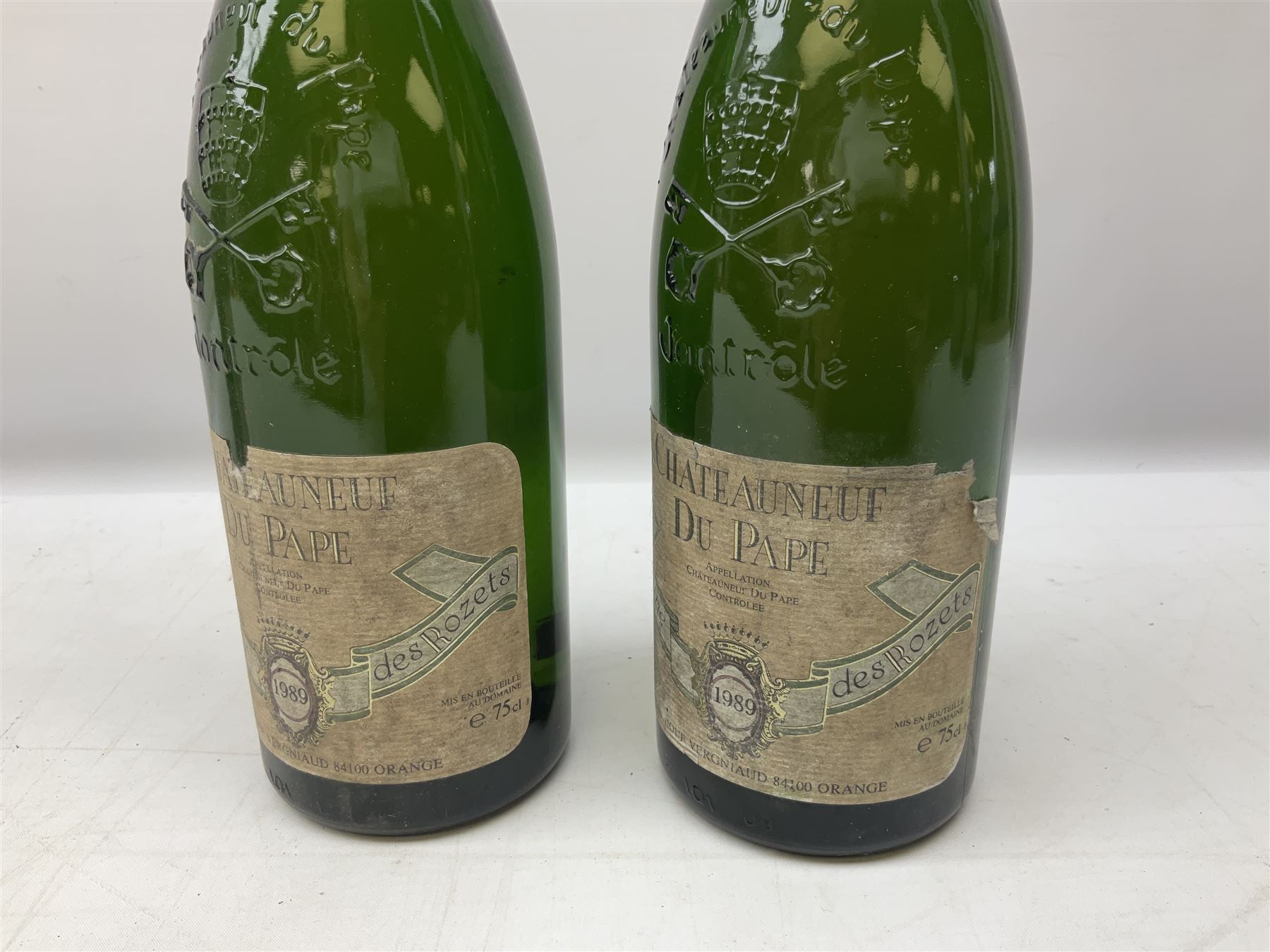 Domaine des Rozets, 1989, Chateauneuf du Pape, 75cl, 13% vol, four bottles together with further 1985 bottle, 75cl, unknown proof (5)
