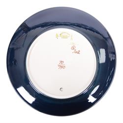 Moorcroft Ingleswood pattern plate, together with Birth of Light pattern plate, both with original box 