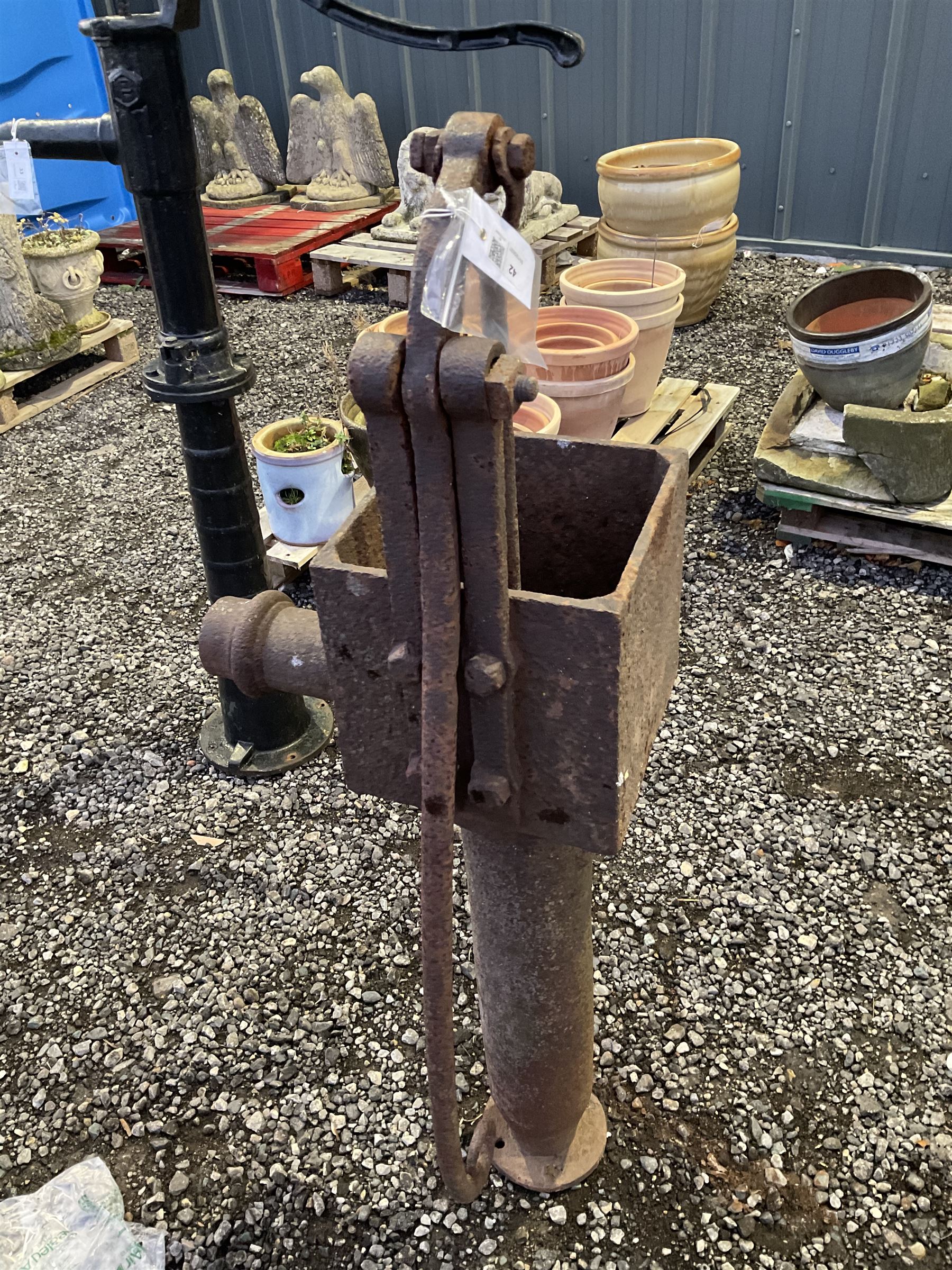 19th century cast iron water pump - THIS LOT IS TO BE COLLECTED BY APPOINTMENT FROM DUGGLEBY STORAGE, GREAT HILL, EASTFIELD, SCARBOROUGH, YO11 3TX