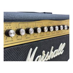 Marshall JCM 900 Model 4102 100W Hi Gain Dual Reverb guitar amplifier with Marshall pedal, amp H50cm