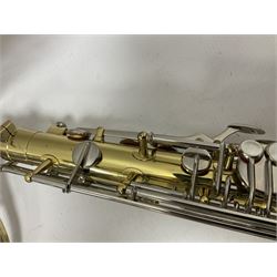 Lafleur by Boosey & Hawkes student tenor saxophone in fitted case with accessories, built in Czechoslovakia
 