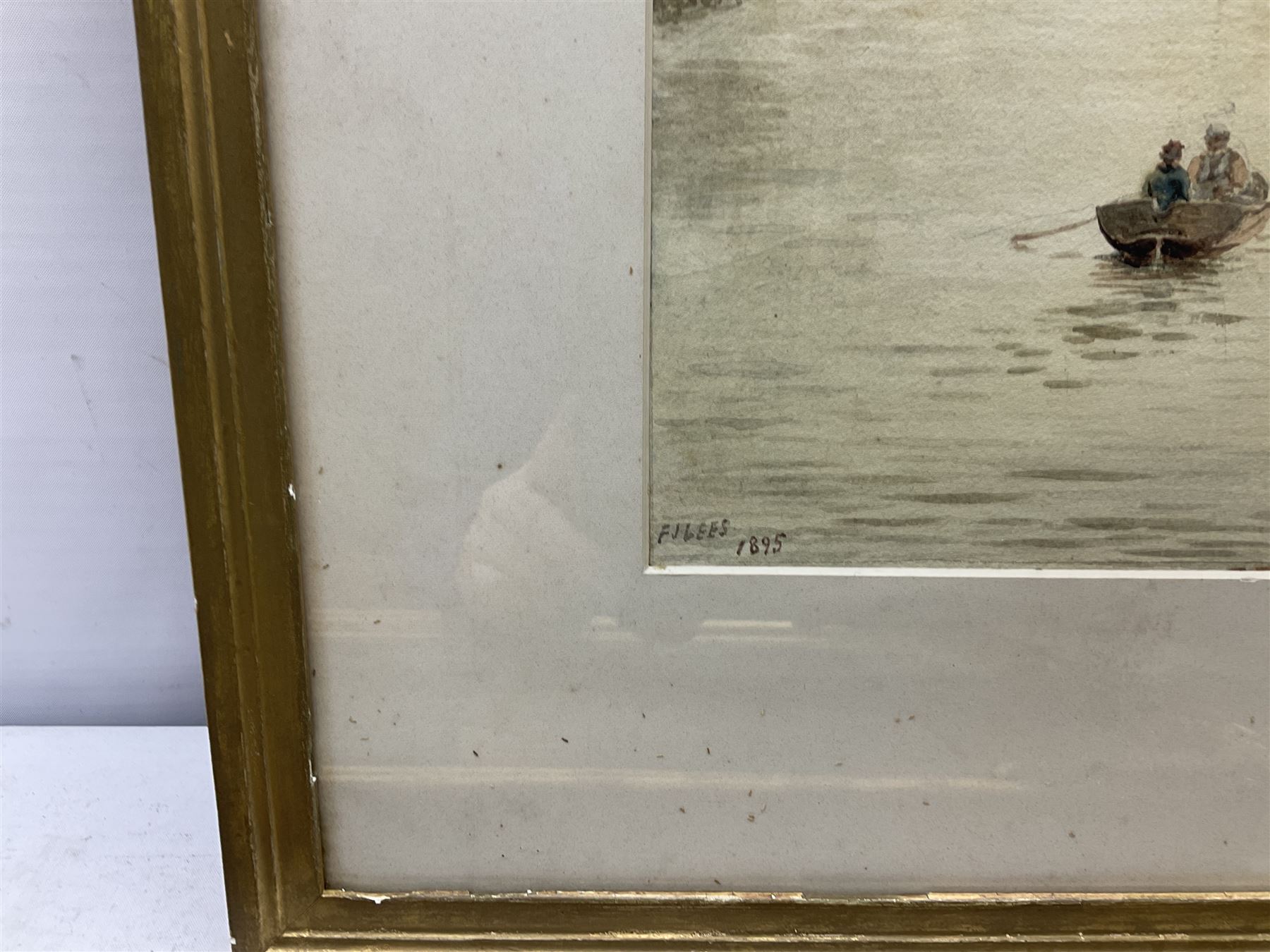 Frederick John Lees (British fl. 1870-1900): 'Cliveden on Thames' and 'Little Boveney Church near Windsor', pair watercolours signed and dated 1894 together with 'Twickenham Ferry', watercolour signed and dated 1895 by the same hand max 26cm x 36cm (3)