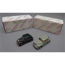  Crossway Models - two limited edition die-cast models - Wolseley 8 Saloon No.134/300 and Morris Oxford MO No.348/400, both boxed with certificates  