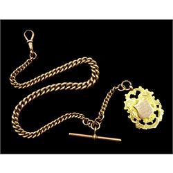 Victorian rose gold tapering Albert chai