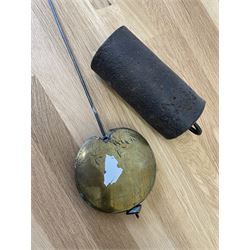 18th century c1760 oak cased George III longcase clock by William Eastwood of Burnley, with a stepped caddy top on a projecting cornice and blind frieze, square glazed door flanked by two turned pillars with gesso capitals, trunk with conforming recessed pillars and a full length wavy topped door, on a square plinth with a raised panel and shaped skirting, 12” square brass dial, 11” chapter ring with Roman numerals and five-minute Arabic's,  