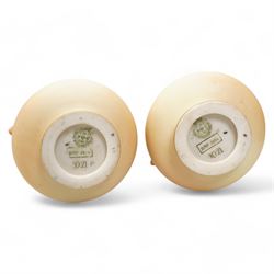 Royal Worcester blush ivory porcelain to include a pair of jugs, no. 1094, pair of vases, no. 1021, and a small ewer no. 1094 (5)