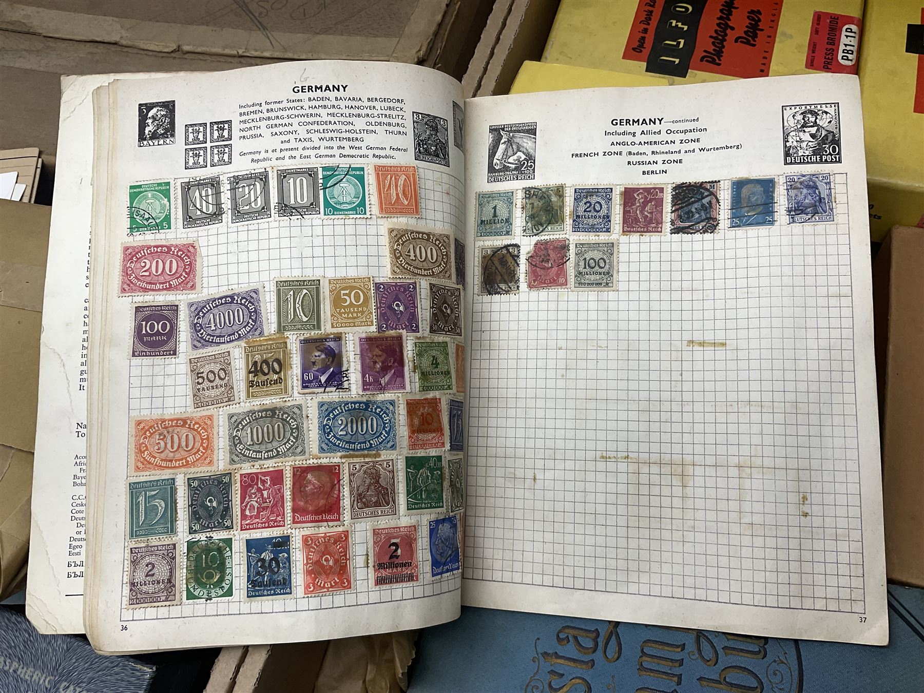 Great British and World stamps, including Austria, Hungary, Switzerland, France, Italy, Sweden, United States of America etc, various first day covers, stamps on envelope pieces etc, housed in albums, folders and loose, in three boxes