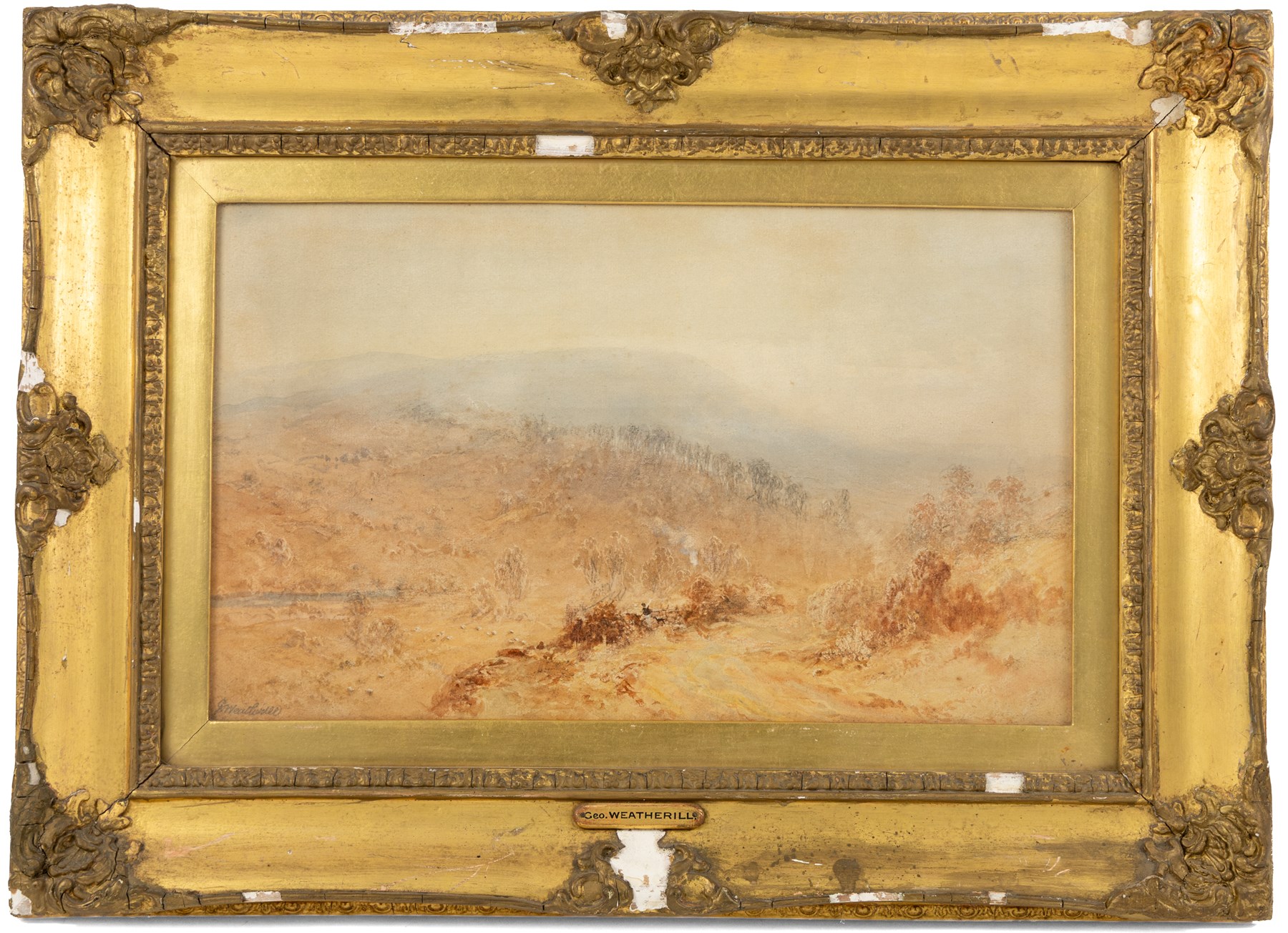 George Weatherill (British 1810-1890): View across the Esk Valley, watercolour signed 25cm x 41.5cm