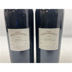 Chateau Pichon-Longueville, 2006, Pauillac, 750ml, 13% vol, two bottles