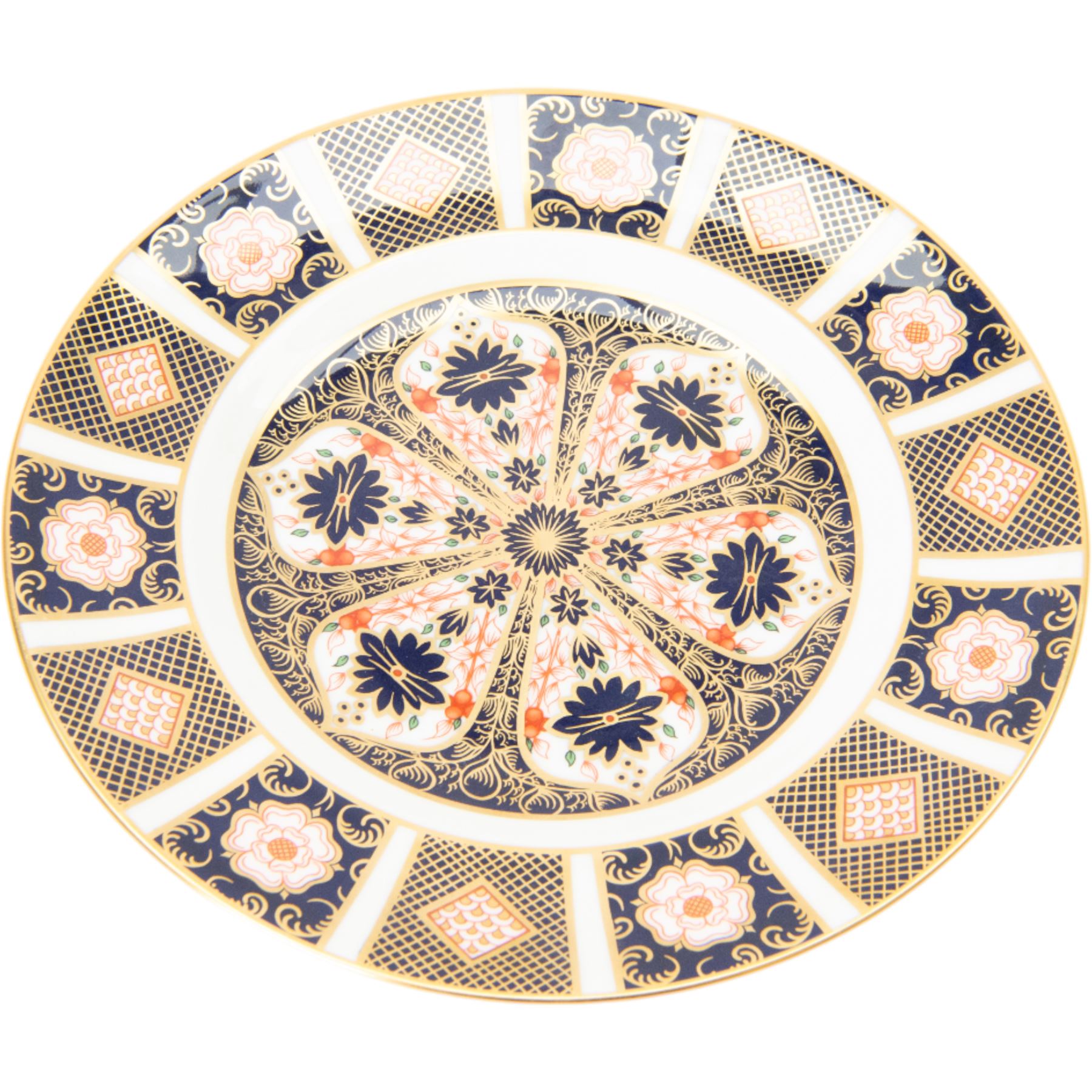 Royal Crown Derby ceramics, comprising Imari 1128 pattern vase of baluster form with fluted rim, 'The Yorkshire Rose' plate, limited edition no. 693/2000 and miniature Witches pattern no. 6299 handbag,  vase H15.5cm