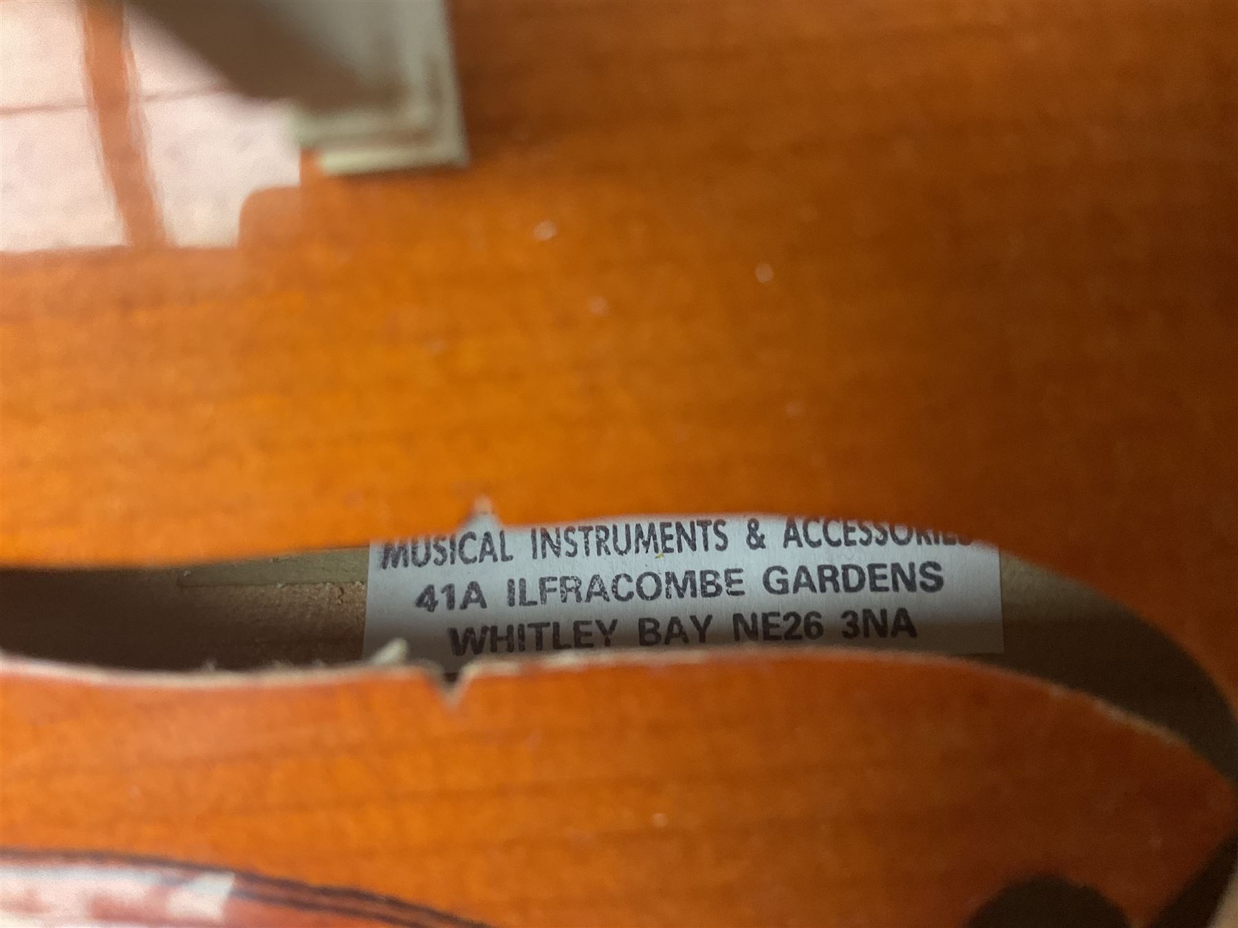 Stentor Student violin with 36cm two-piece back and spruce top, bears label 'The Stentor Student II No.1117807' L59cm; and another similar student's violin by Palatino (2)