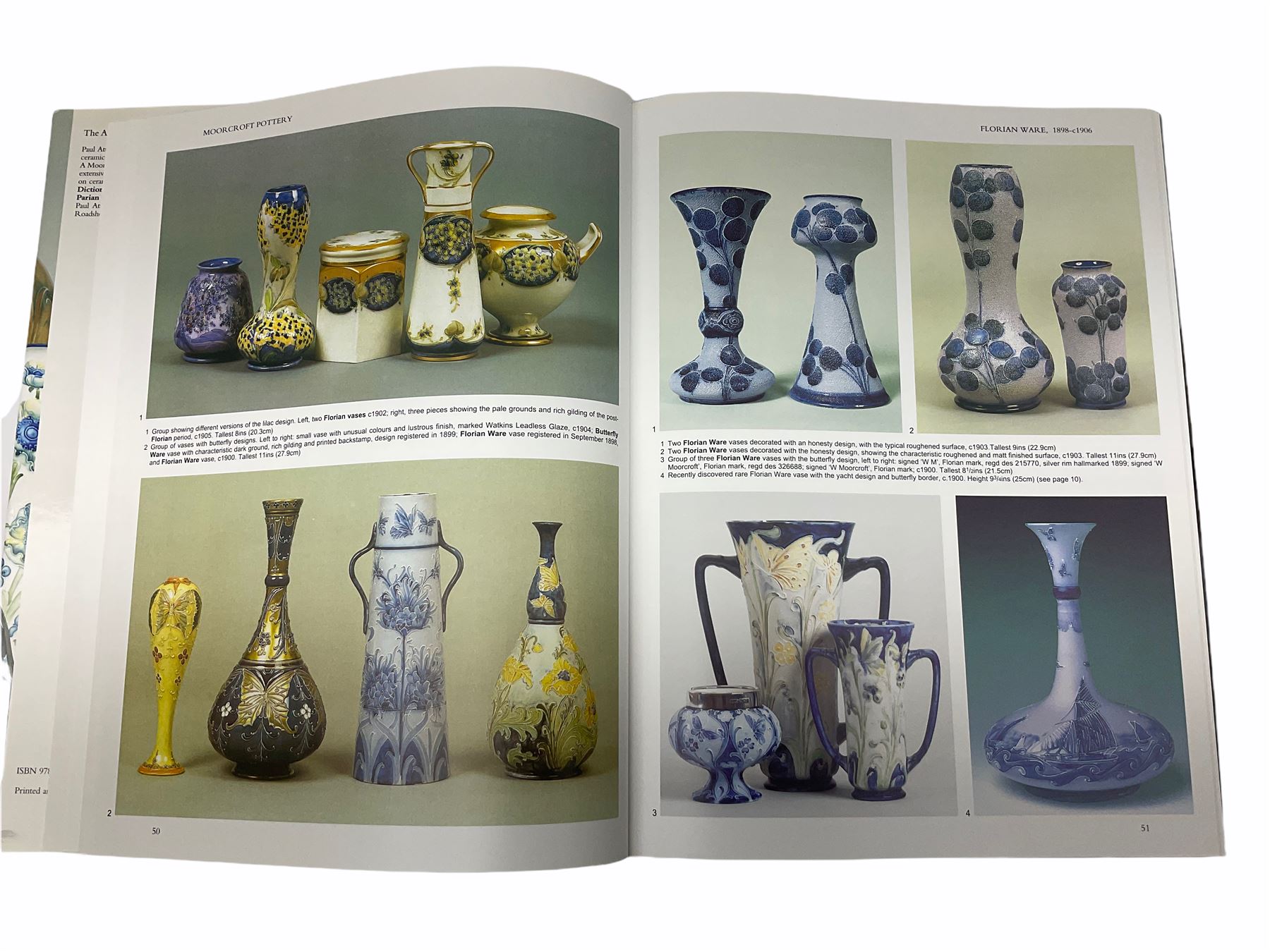 Paul Atterbury, Moorcroft, A guide to Moorcroft Pottery 1897-1993, published by Richard Dennis and Hugh Edwards, Shepton Beauchamp, 2008.