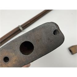 Quantity of spare parts for .577/450 Martini Henry rifle including two stocks, fore-end etc