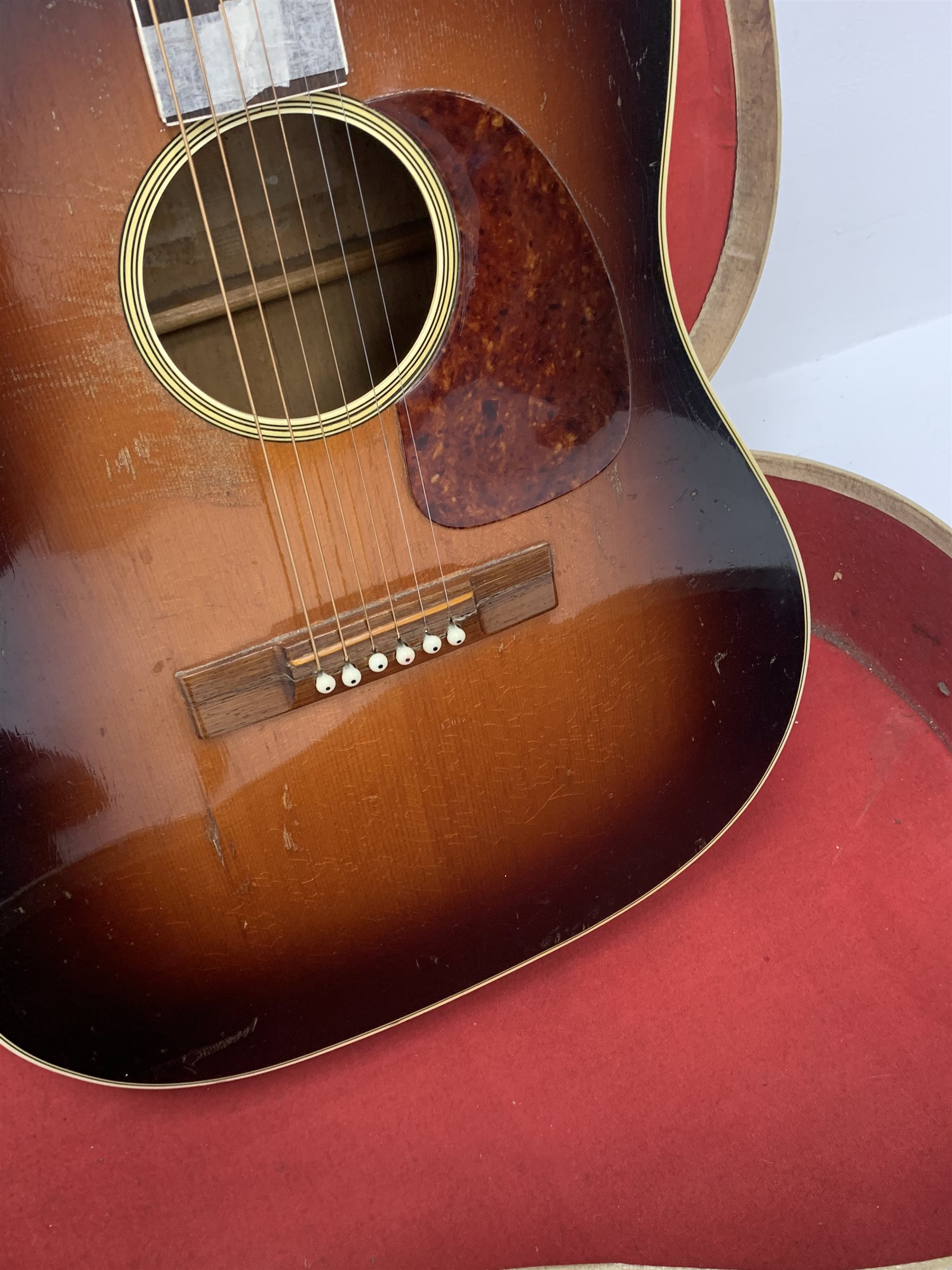 Levin LM 26 acoustic guitar, with carrying case. Provenance: This Guitar was on the INXS Dirty Honeymoon Tour 1994 
