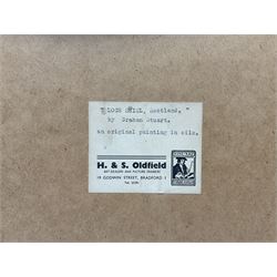 Graham Stuart (British 20th century): ‘Loch Shiel’, oil on board signed, titled on label verso 39cm x 60cm
