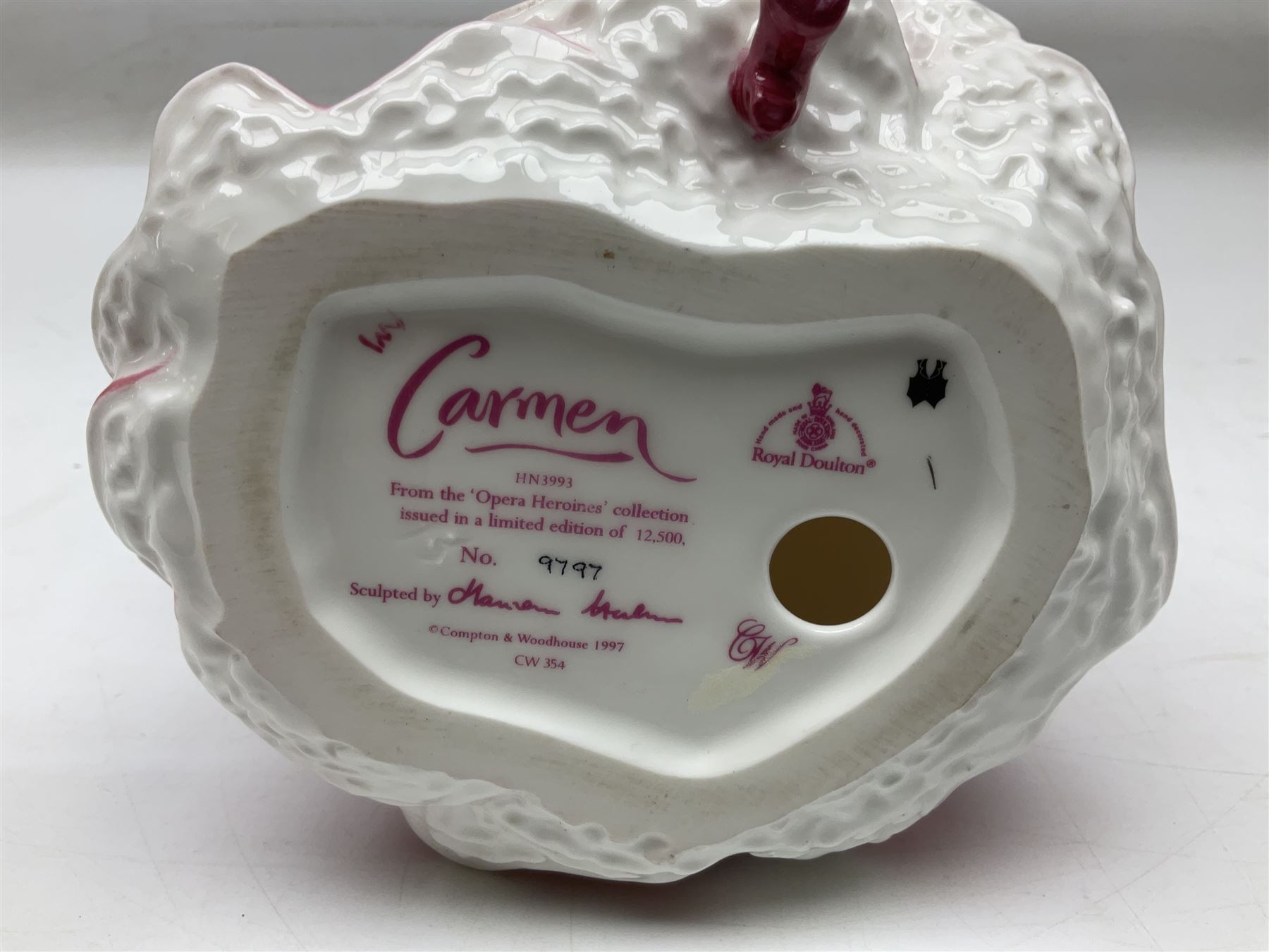 Two Coalport Ladies of Fashion figures, Shirley and Lorraine, both with original box, together with Royal Doulton figure, Carman from Opera Heroins Collection, with certificate of authenticity 