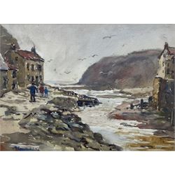 James William Booth (Staithes Group 1867-1953): Staithes Looking out to Sea, watercolour signed 26cm x 35cm 
Provenance: private collection, purchased David Duggleby Ltd 15th September 2014 Lot 33