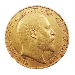 King Edward VII 1906 gold full sovereign coin, Perth mint