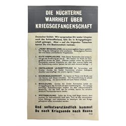 WW2 German propaganda leaflet dropped over Normandy (Cherbourg) 1944