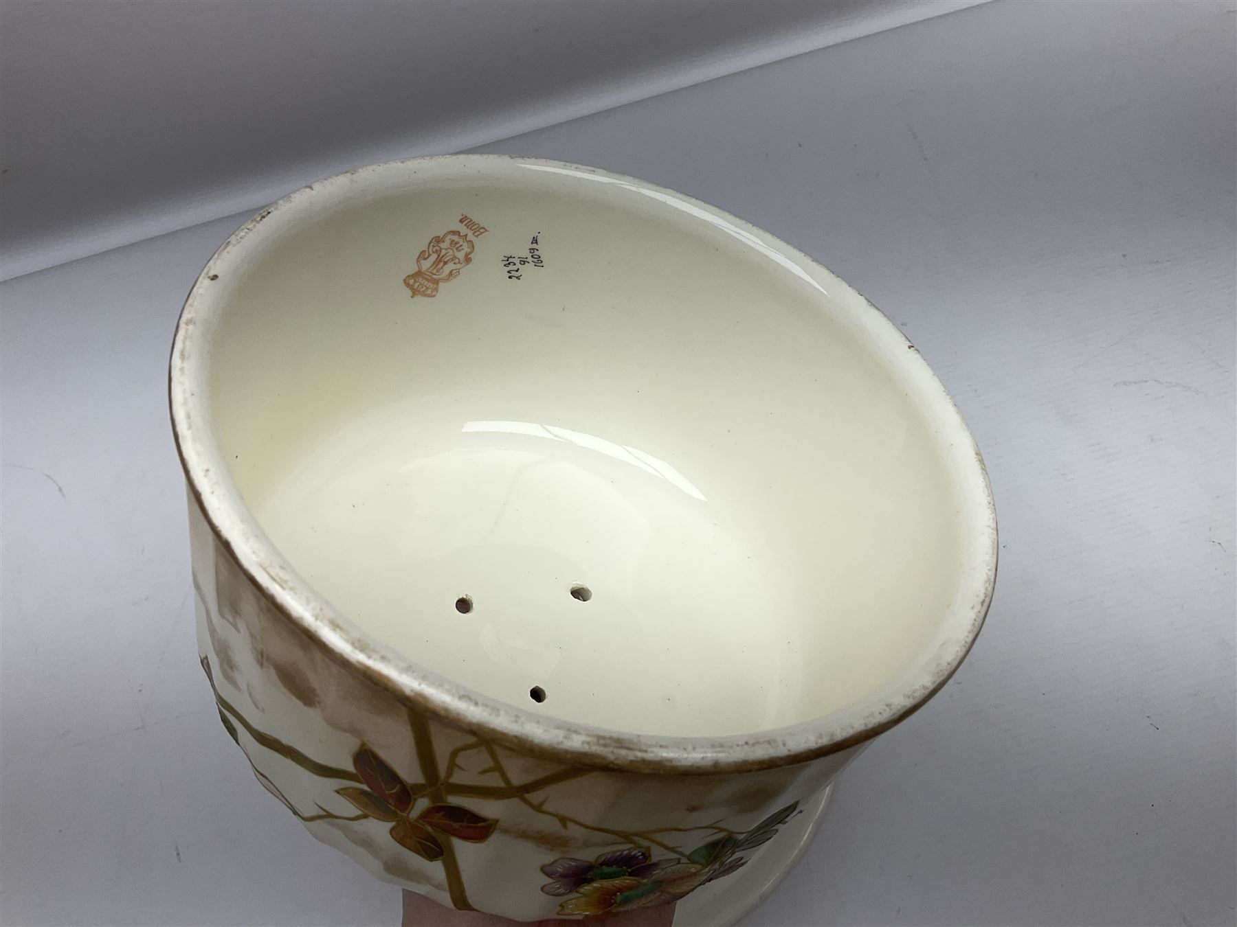 Royal Bonn Franz Anton Mehlem cheese dome and stand, H16cm