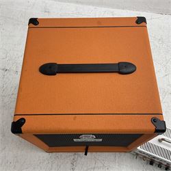Orange 'Terror Bass' 500 watts Class D Hybrid Bass Amplifier; serial no.03742-0814; L30cm; and Orange 'Voice of the World' SP212 bass cabinet with 2 x 12