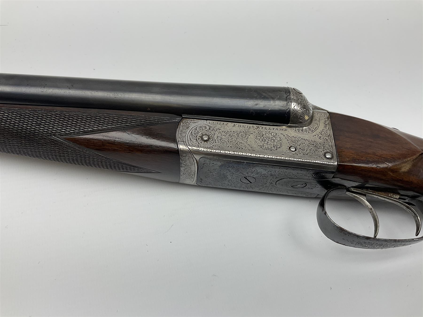 Fred Williams London & Birmingham 12-bore side-by-side double barrel box-lock non-ejector sporting gun with 2 1/2