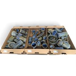 Collection of Irish Wade ceramics, including tankards, mugs, teapots, etc, in three boxes