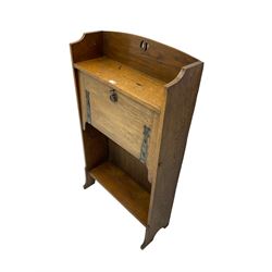 Early 20th century oak fall front writing desk bookcase
